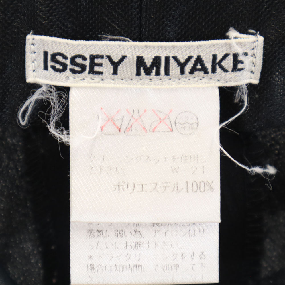 ISSEY MIYAKE イッセイミヤケ 90s 日本製 オールド ボタンフライ プリーツ スラックスパンツ L ブラック メンズ