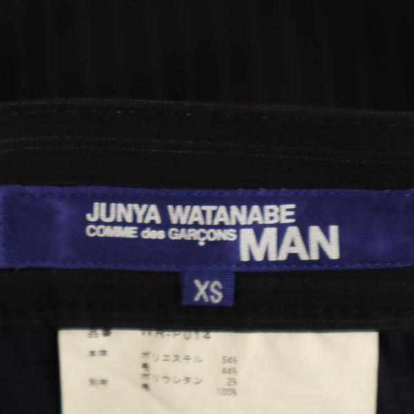 ジュンヤワタナベマン 2016年 日本製 ストライプ柄 スラックスパンツ XS ネイビー JUNYA WATANABE MAN メンズ