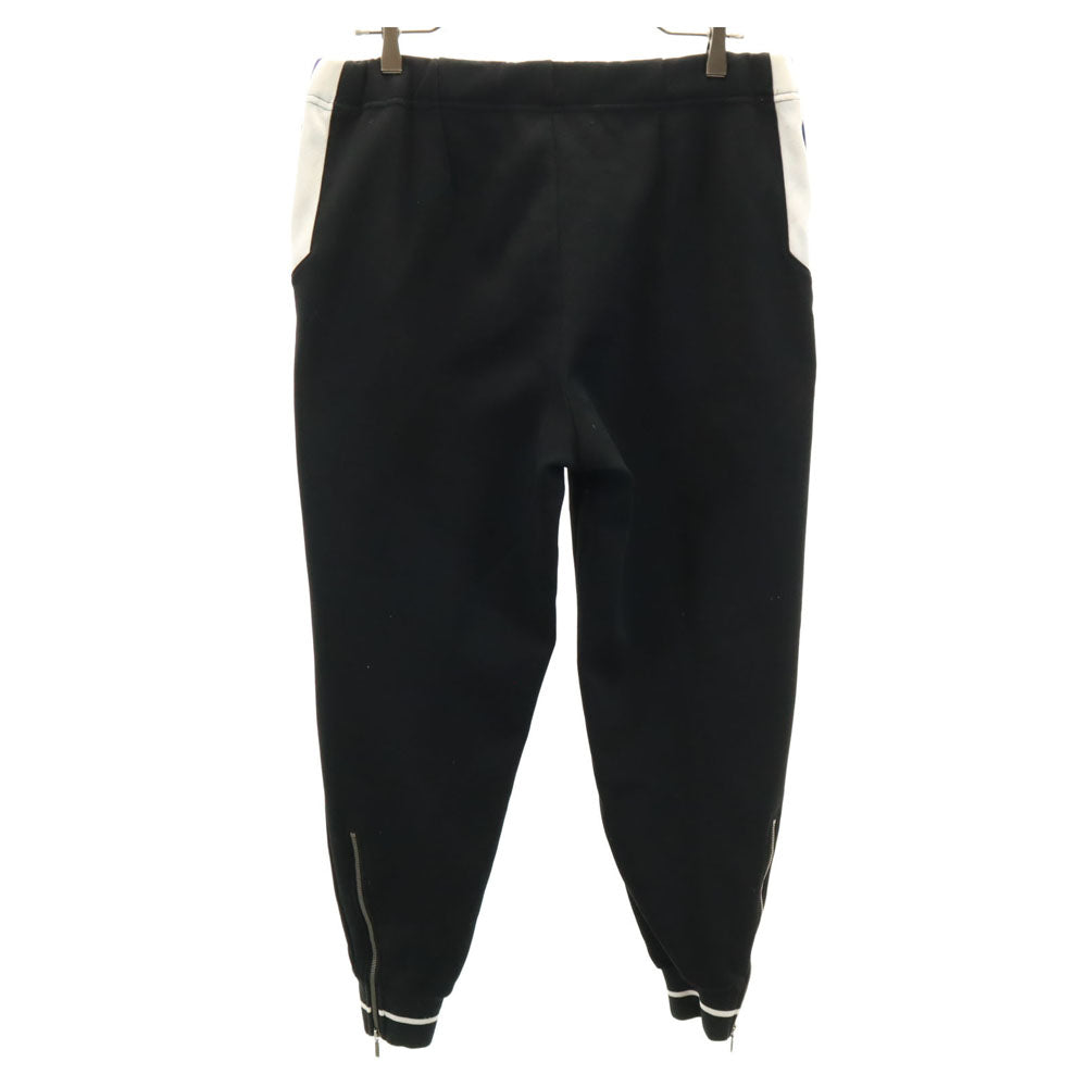 adidas アディダス 80s デサント製 ヴィンテージ ロングジャージパンツ O ブラック メンズ