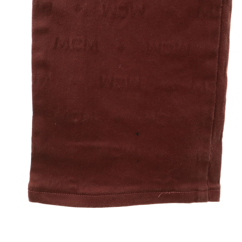 エムシーエム 日本製 ストレートパンツ バーガンディー MCM レディース