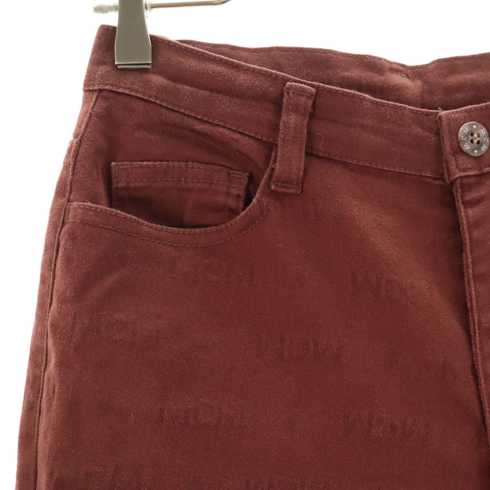 エムシーエム 日本製 ストレートパンツ バーガンディー MCM レディース