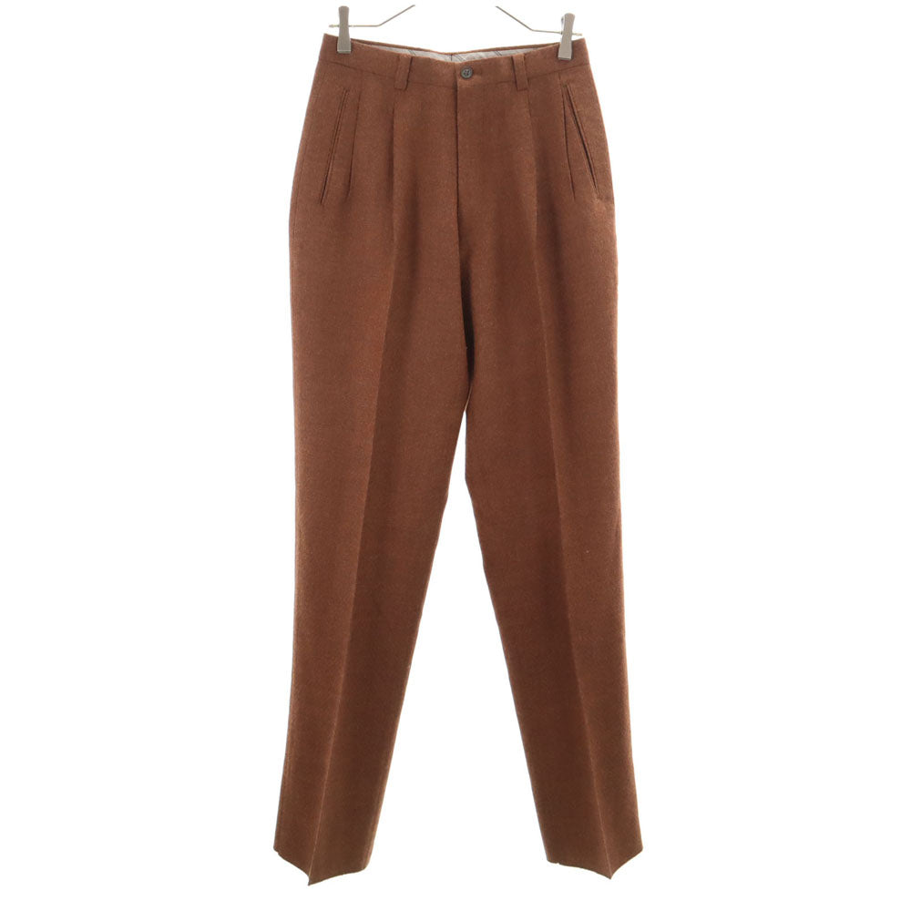 未使用 FRANCESCO FLORDELLI タック ウールパンツ 73 ブラウン レディース