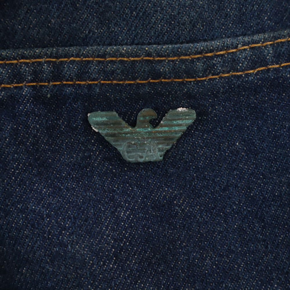 ARMANI JEANS アルマーニジーンズ 90s イタリア製 オールド テーパードデニムパンツ W33 インディゴブルー メンズ
