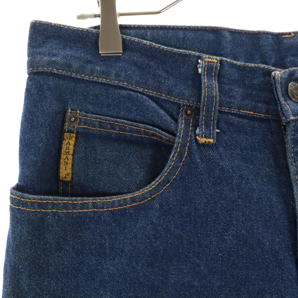 ARMANI JEANS アルマーニジーンズ 90s イタリア製 オールド テーパードデニムパンツ W33 インディゴブルー メンズ