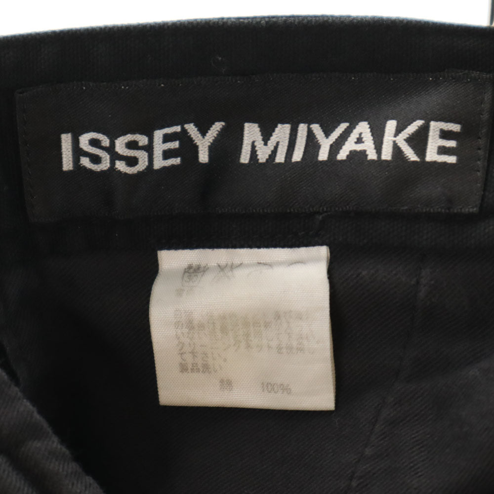 ISSEY MIYAKE イッセイミヤケ 日本製 ロングパンツ 1 ブラック メンズ