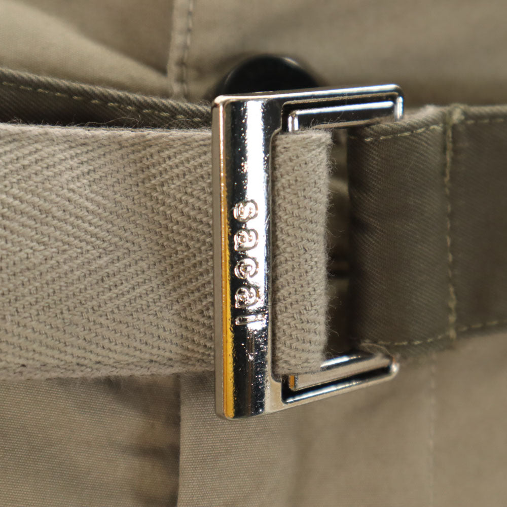 Sacai サカイ 23SS 日本製 ウールブレンド 23-02978M ベルテッド チノパンツ 1 アッシュベージュ メンズ