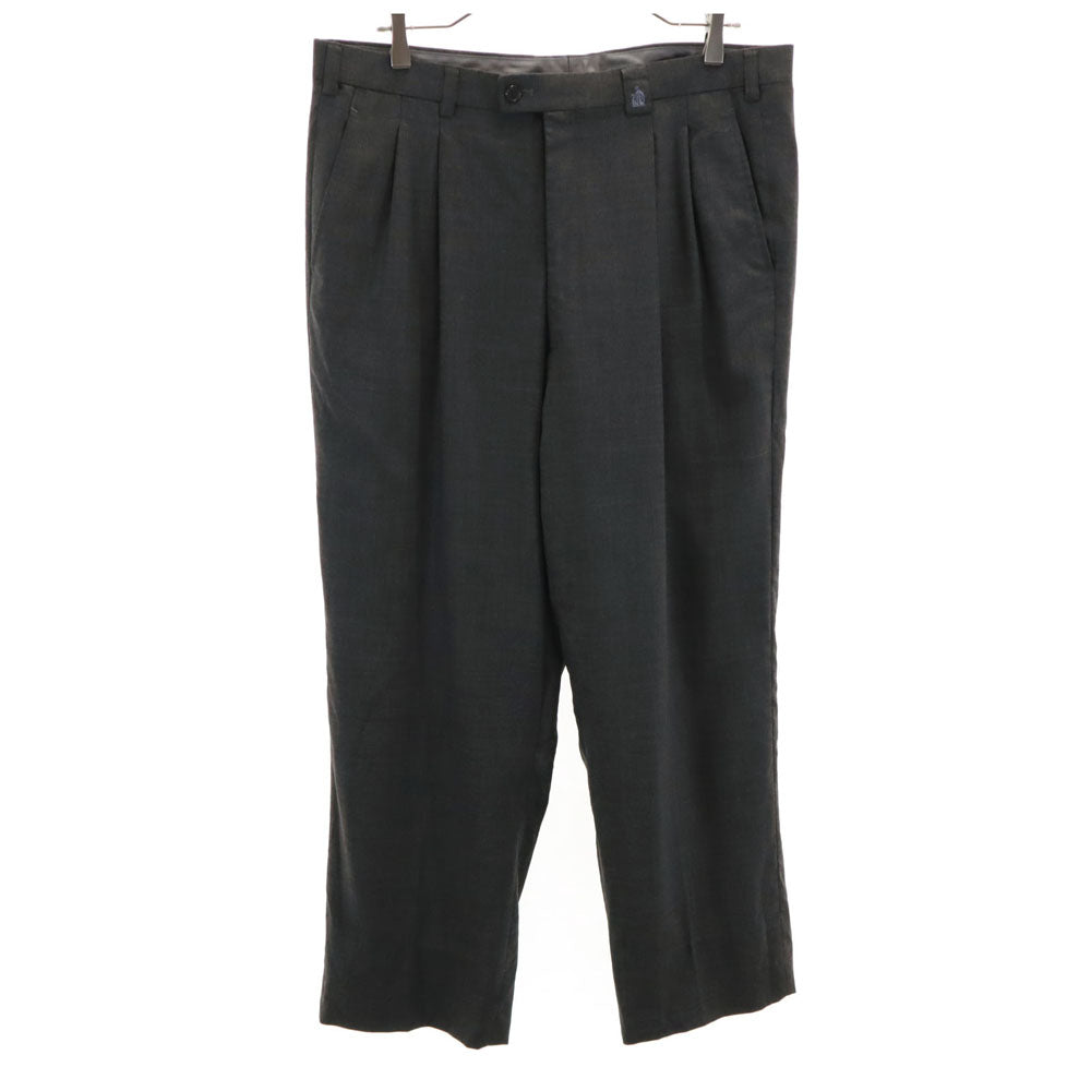 ランバン クラシック スラックスパンツ 91 チャコールグレー メンズ