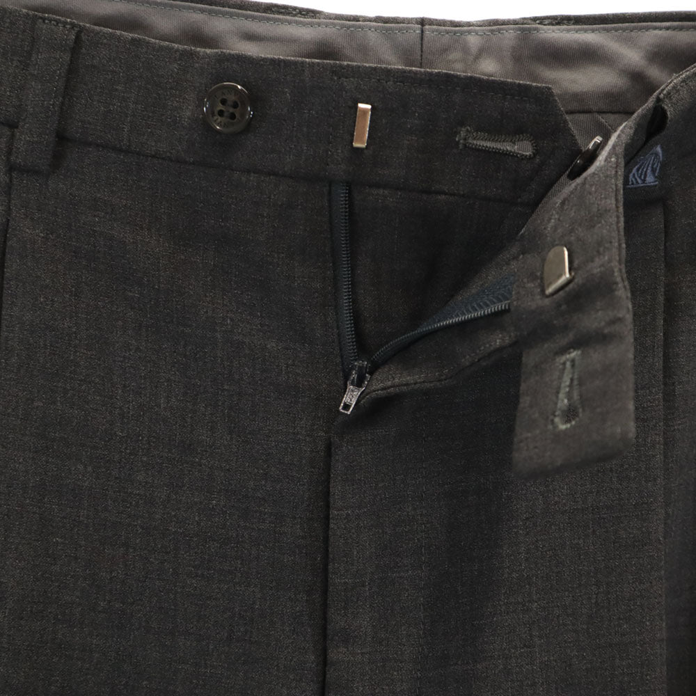 ランバン クラシック スラックスパンツ 91 チャコールグレー メンズ