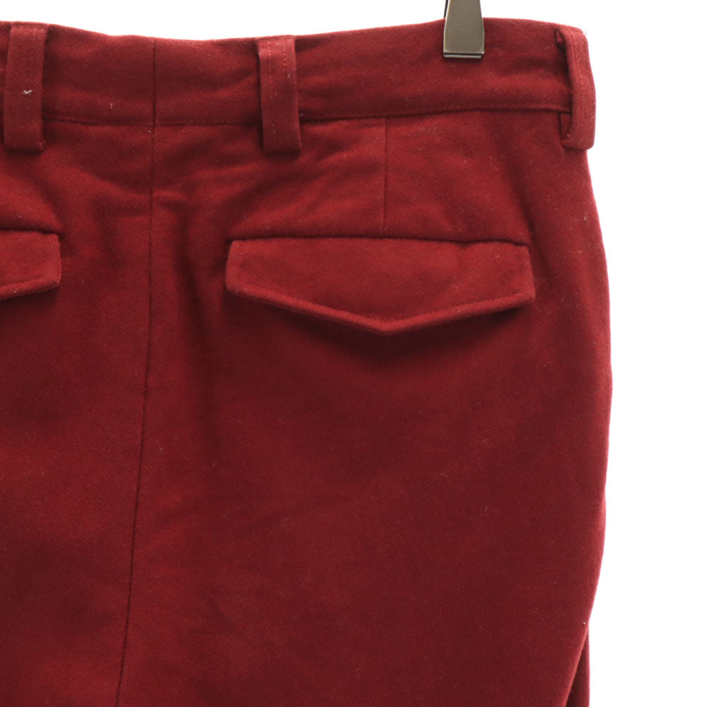 PRADA プラダ ブルガリア製 ウールパンツ 46 レッド系 メンズ