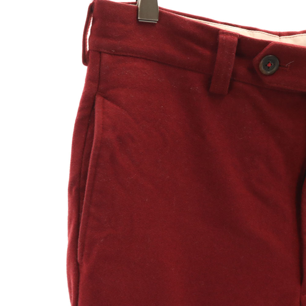 PRADA プラダ ブルガリア製 ウールパンツ 46 レッド系 メンズ