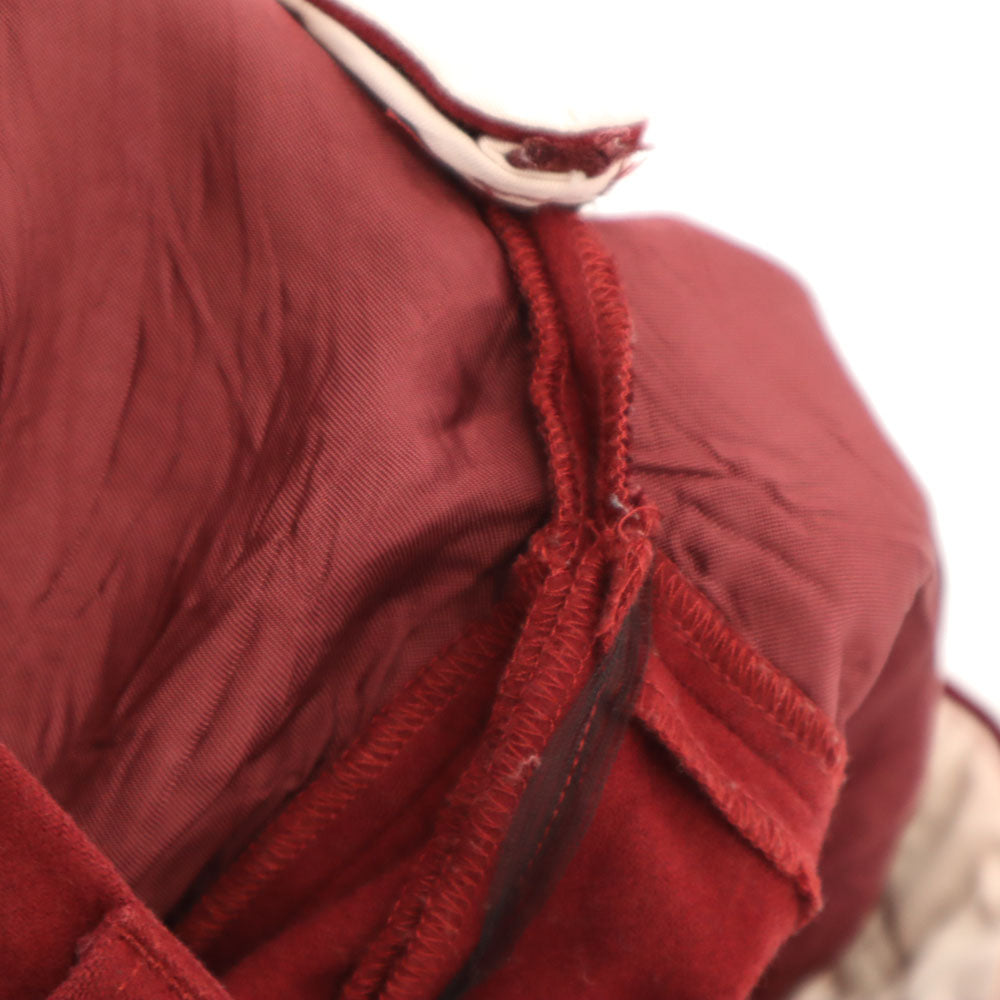 PRADA プラダ ブルガリア製 ウールパンツ 46 レッド系 メンズ