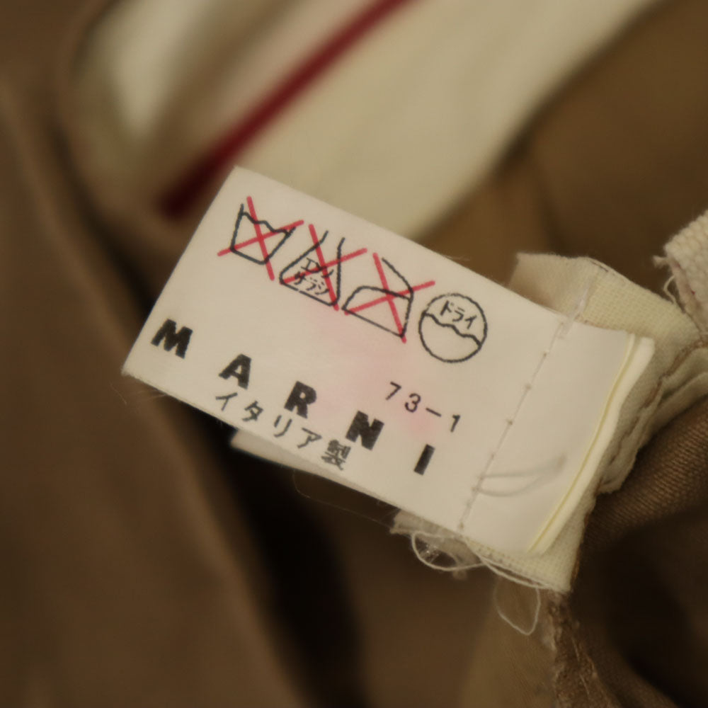 MARNI マルニ イタリア製 クロップドパンツ 38 ベージュ レディース