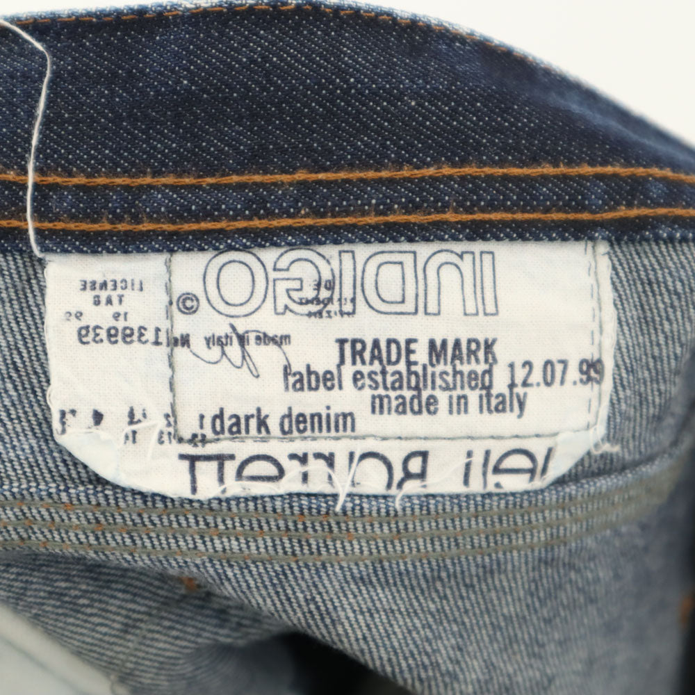 NEIL BARRETT ニールバレット イタリア製 ローライズ スリムデニムパンツ W32 インディゴブルー ジーンズ メンズ