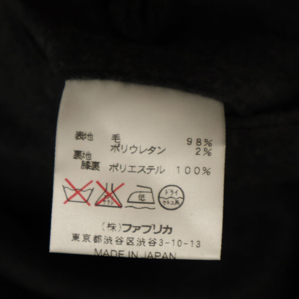 ラコステ 日本製 ウールブレンド スラックスパンツ 79 チャコールグレー LACOSTE メンズ