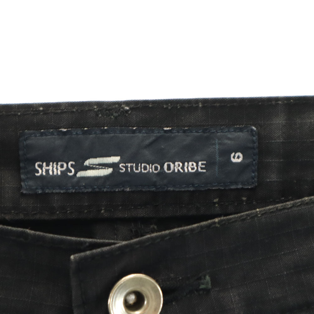 スタジオオリベ × シップス 日本製 カーゴパンツ 6 黒 STUDIO ORIBE × SHIPS メンズ