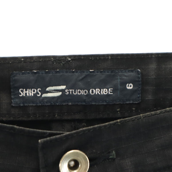 スタジオオリベ × シップス 日本製 カーゴパンツ 6 黒 STUDIO ORIBE × SHIPS メンズ