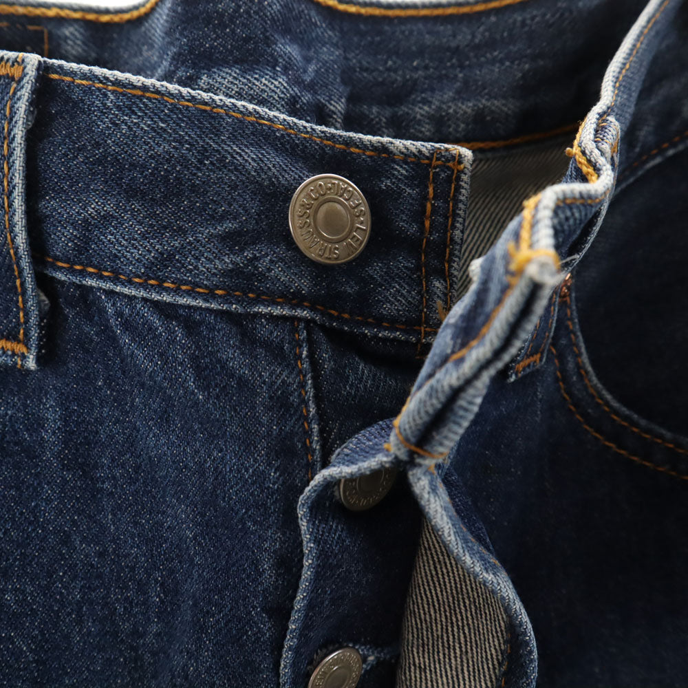 Levi's リーバイス 90s 501 USA製 オールド ストレートデニムパンツ W28 インディゴブルー ジーンズ ボタンフライ レディース