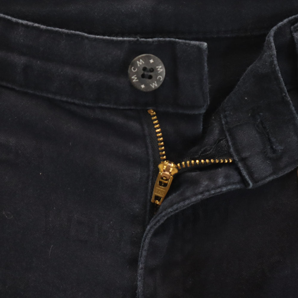 MCM エムシーエム 日本製 総ロゴ ロングパンツ 67 ネイビー LEGERE レディース