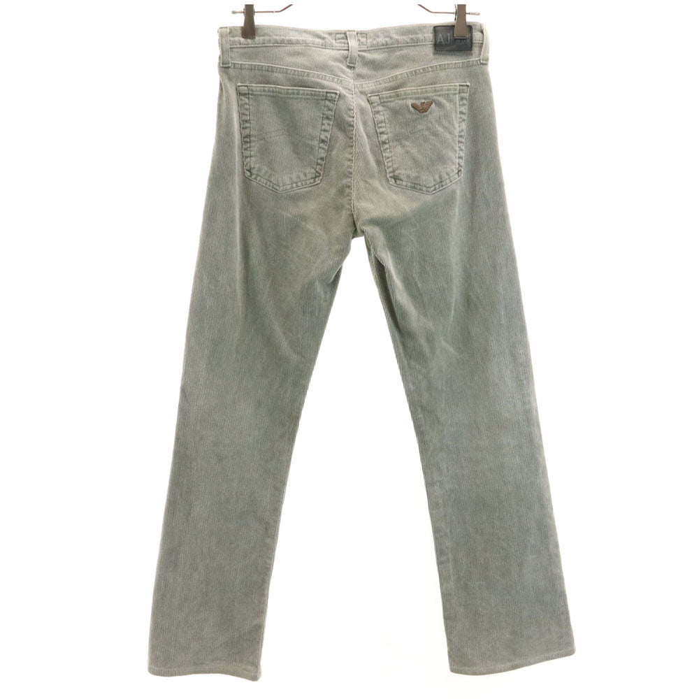 ARMANI JEANS アルマーニジーンズ イタリア製 コンフォートフィット コーデュロイパンツ W27 グレー レディース