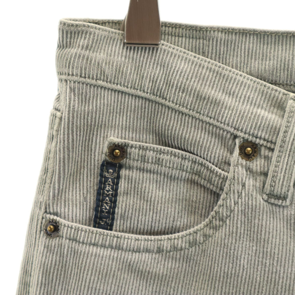 ARMANI JEANS アルマーニジーンズ イタリア製 コンフォートフィット コーデュロイパンツ W27 グレー レディース