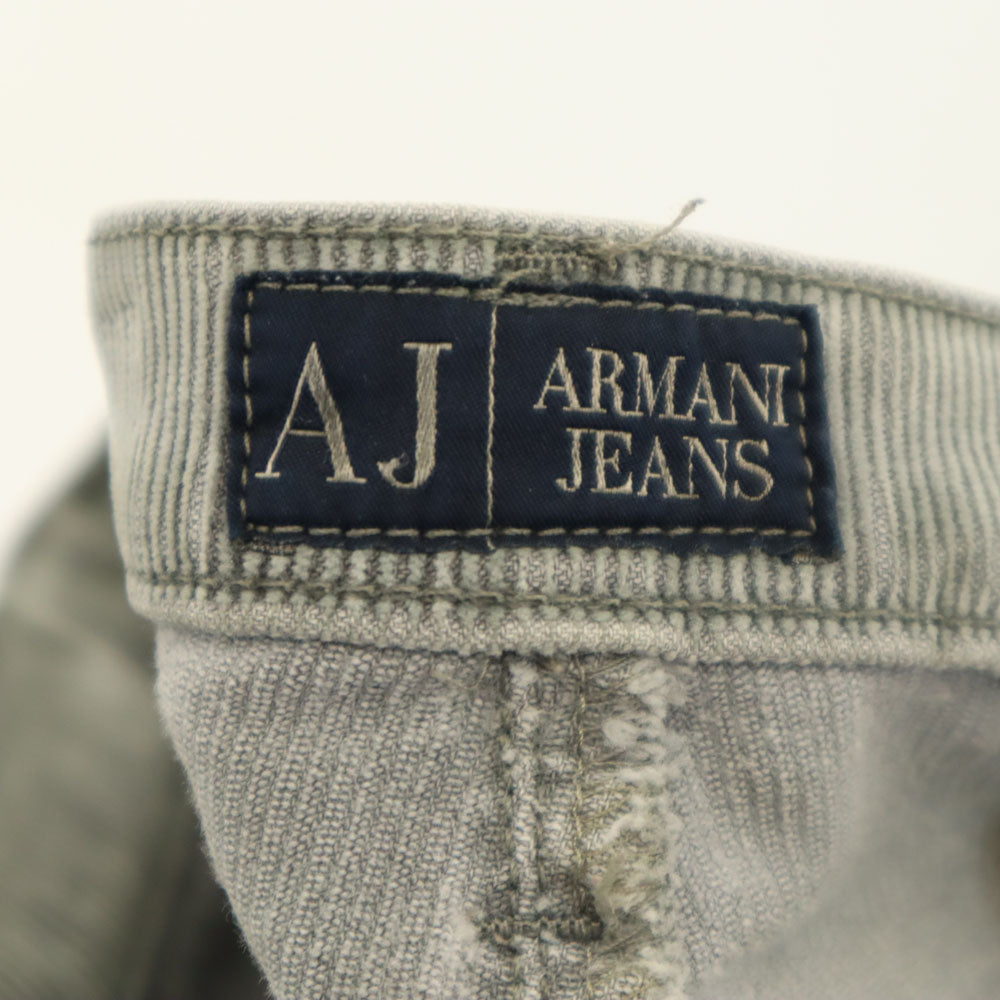 ARMANI JEANS アルマーニジーンズ イタリア製 コンフォートフィット コーデュロイパンツ W27 グレー レディース