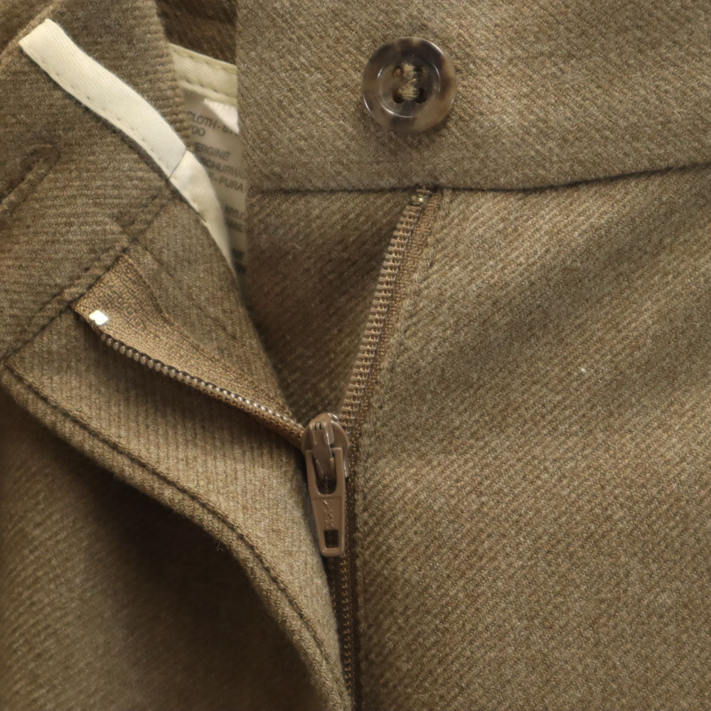 マックスマーラ イタリア製 スラックスパンツ 40 ベージュブラウン MAX MARA レディース