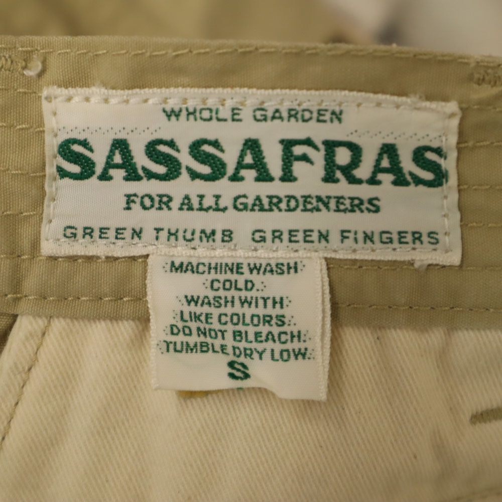 SASAFRAS ササフラス 日本製 カーゴパンツ S ベージュ メンズ