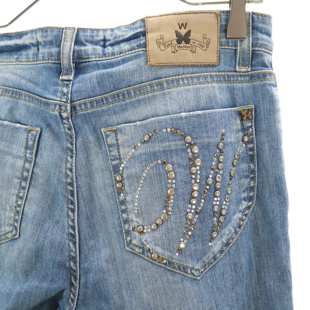 MAX MARA Weekend マックスマーラウィークエンド スキニーデニムパンツ 40 ウォッシュブルー ジーンズ レディース