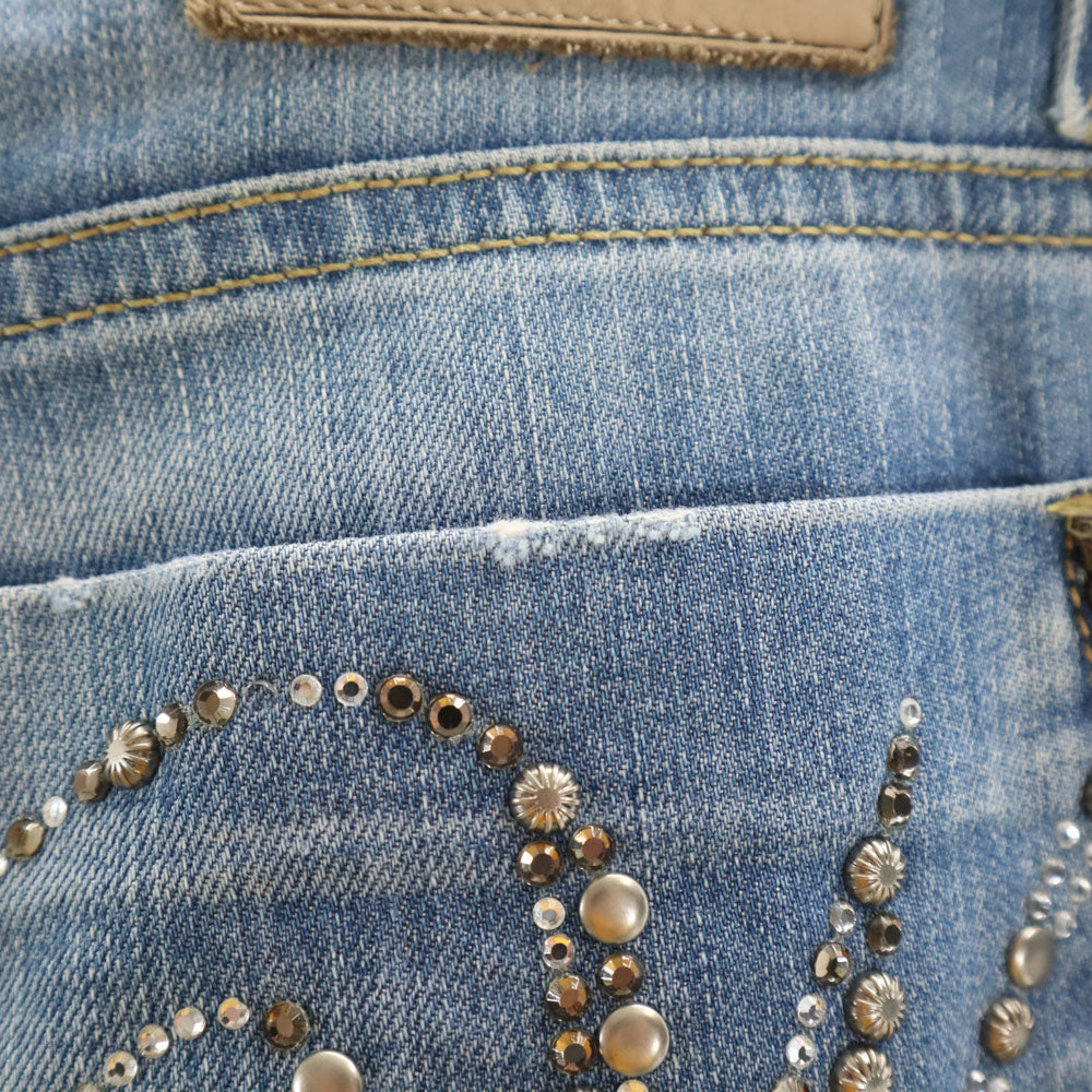 MAX MARA Weekend マックスマーラウィークエンド スキニーデニムパンツ 40 ウォッシュブルー ジーンズ レディース