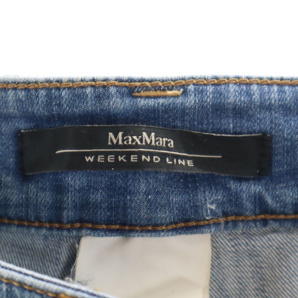 MAX MARA Weekend マックスマーラウィークエンド スリムデニムパンツ 36 ウォッシュブルー ジーンズ レディース