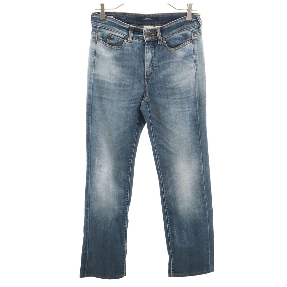 MAX MARA Weekend マックスマーラウィークエンド ストレートデニムパンツ 38 ウォッシュブルー ジーンズ レディース