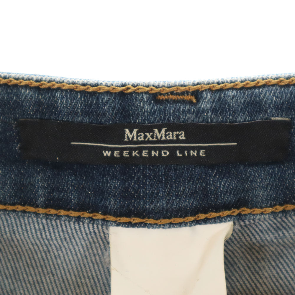 MAX MARA Weekend マックスマーラウィークエンド ストレートデニムパンツ 38 ウォッシュブルー ジーンズ レディース