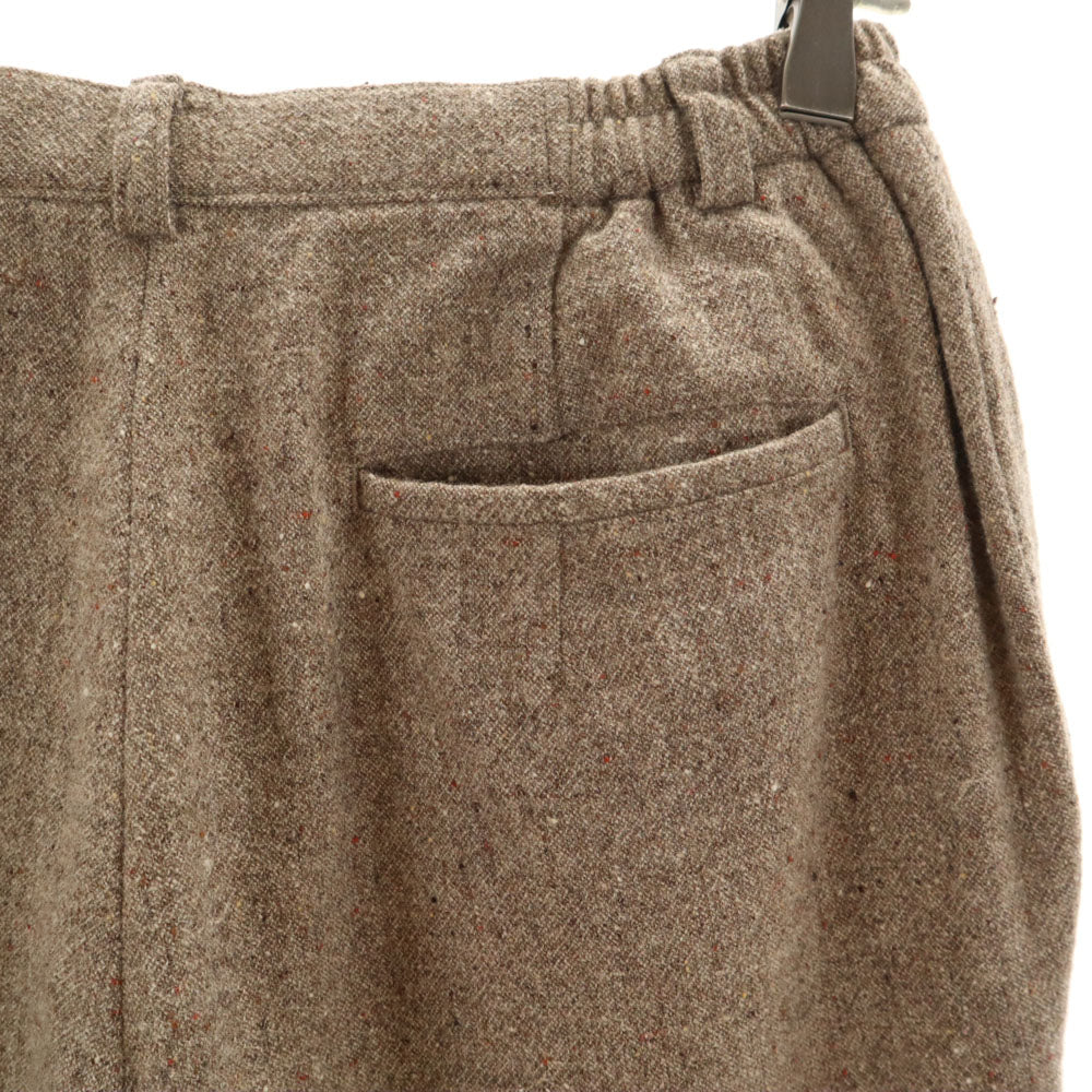 BURBERRY GOLF バーバリーゴルフ 三陽商会 日本製 ネップ入り ウールパンツ L グレージュ レディース