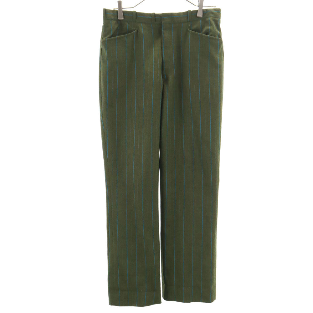 FORTREL フォートレル 70s 80s ヴィンテージ ストライプ柄 トラウザー パンツ カーキ メンズ