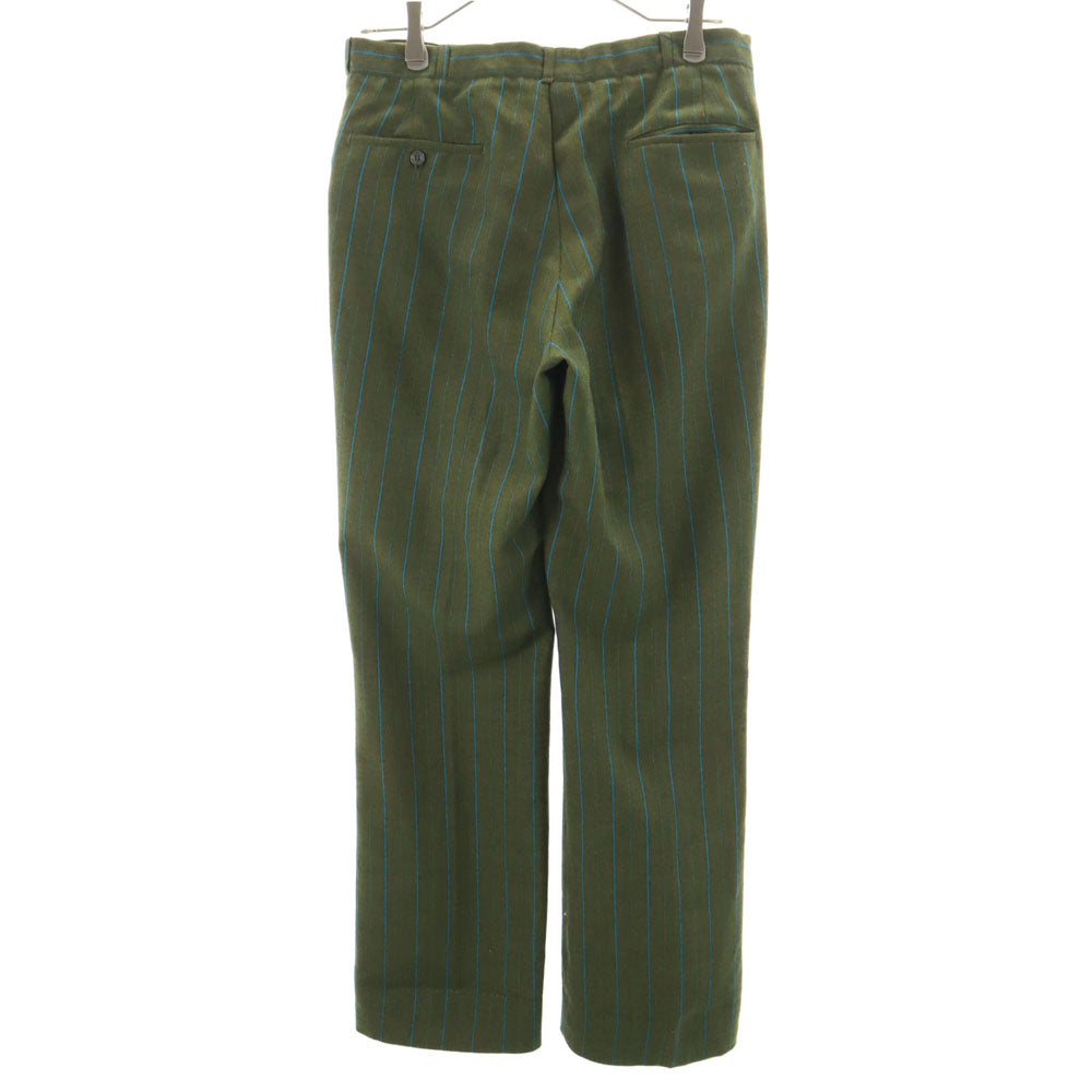 FORTREL フォートレル 70s 80s ヴィンテージ ストライプ柄 トラウザー パンツ カーキ メンズ