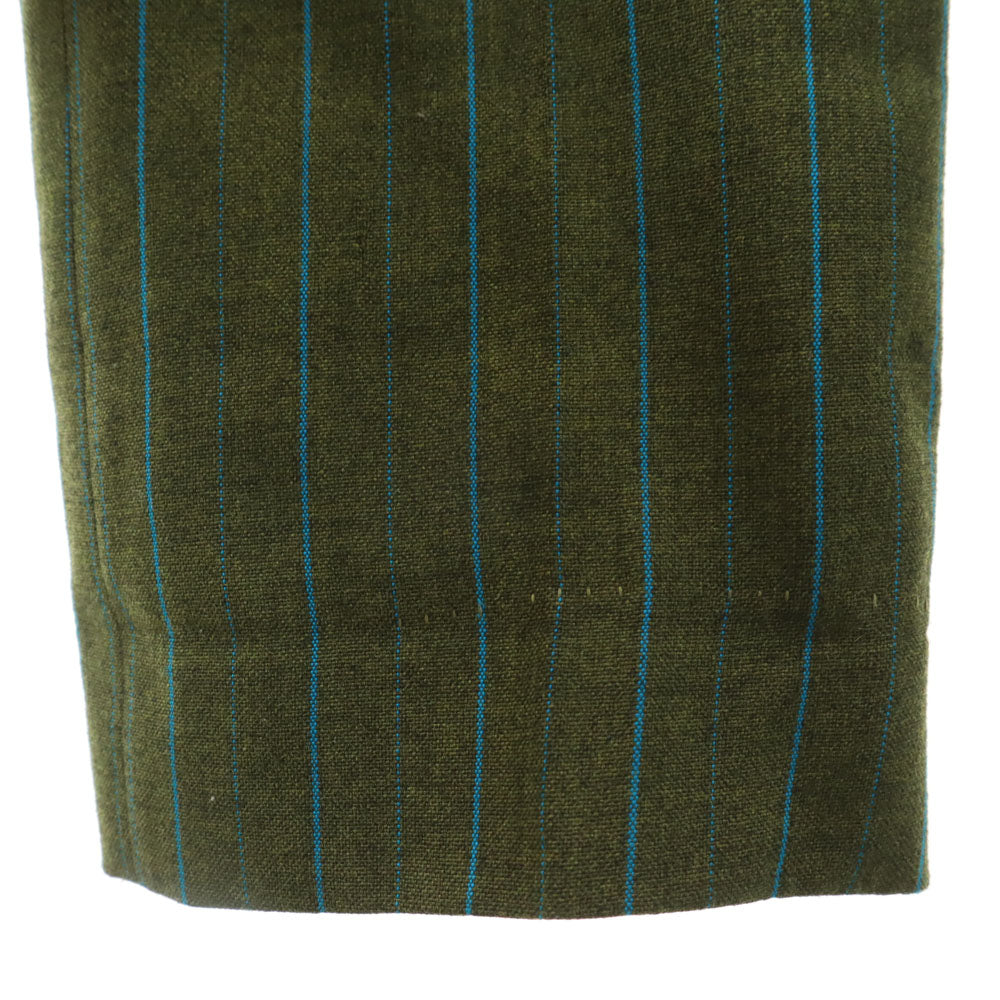 FORTREL フォートレル 70s 80s ヴィンテージ ストライプ柄 トラウザー パンツ カーキ メンズ