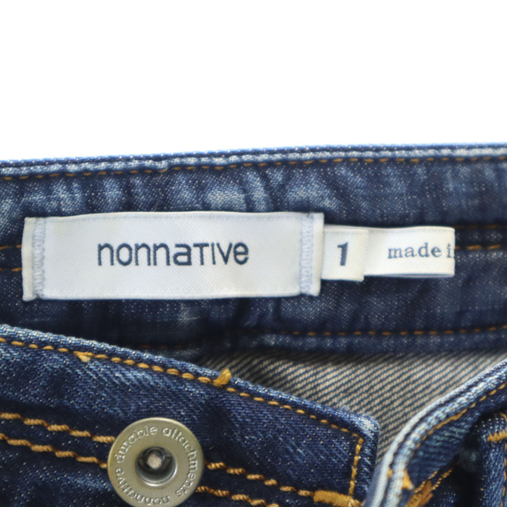 nonnative ノンネイティブ 日本製 アンクル丈 デニムパンツ 1 インディゴブルー ジーンズ メンズ