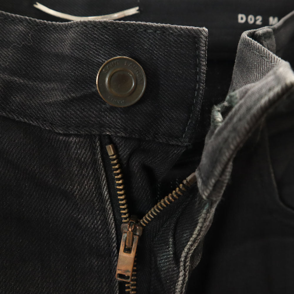 SAINT LAURENT サンローラン スキニーデニムパンツ ブラック レディース