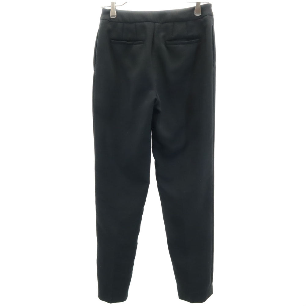 TOMORROWLAND トゥモローランド 日本製 スラックスパンツ 34 ブラック レディース