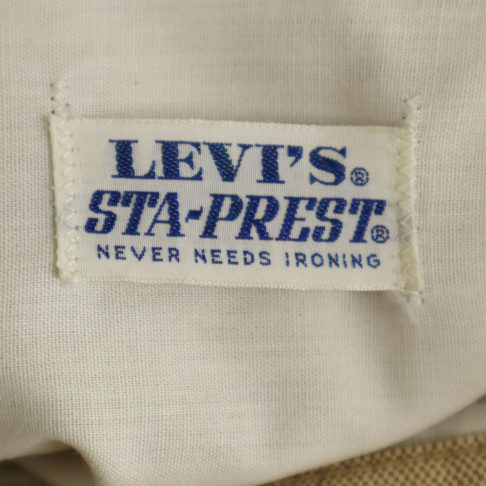 リーバイス ステイプレスト 70s ビッグE ヴィンテージ ホップサック スタプレ ロングパンツ ベージュ メンズ