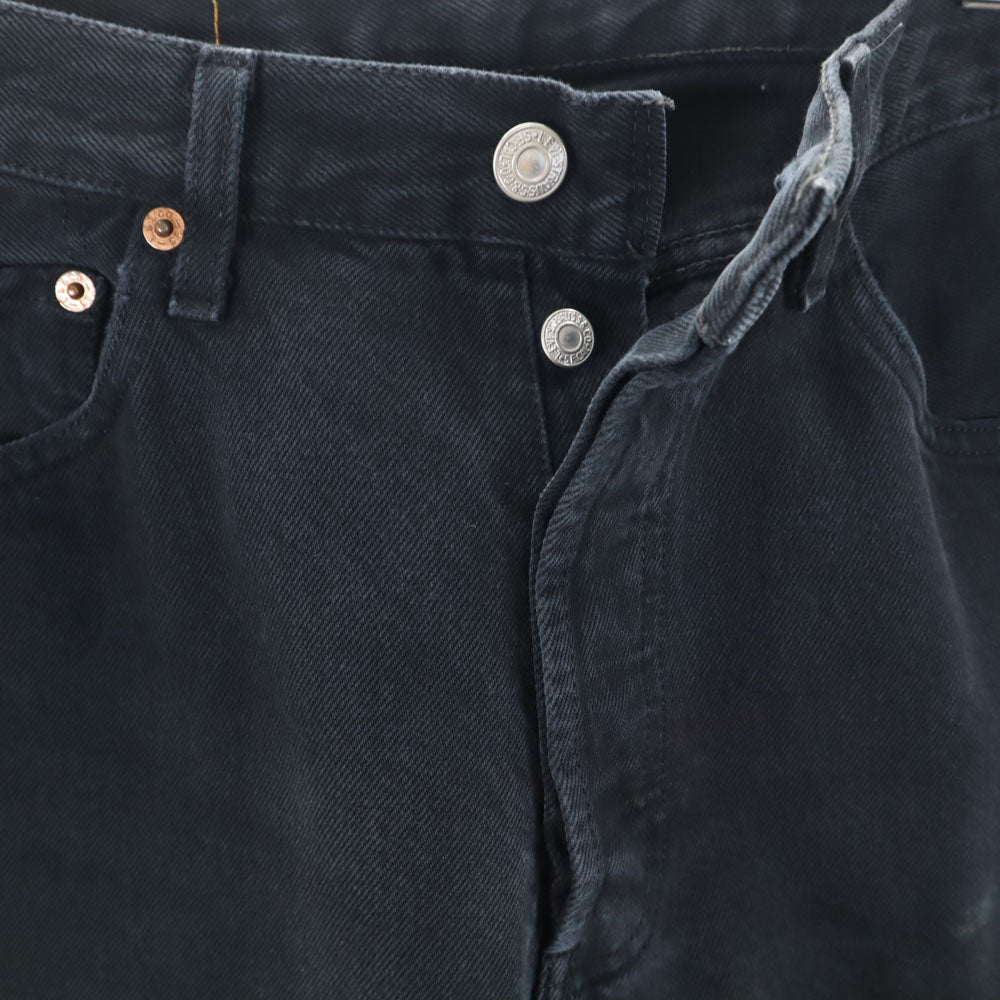 Levi's リーバイス 90s 501 オールド 後染め ユーロリーバイス ロングパンツ W30 ブラック メンズ