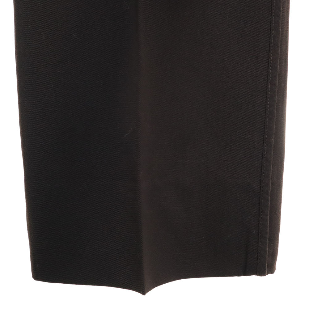 PRADA プラダ イタリア製 パイピングウール スラックスパンツ 46 ブラウン メンズ