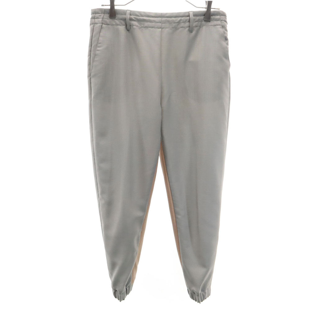 PRADA プラダ イタリア製 モヘアブレンド ウールパンツ 38S グレー スラックス レディース