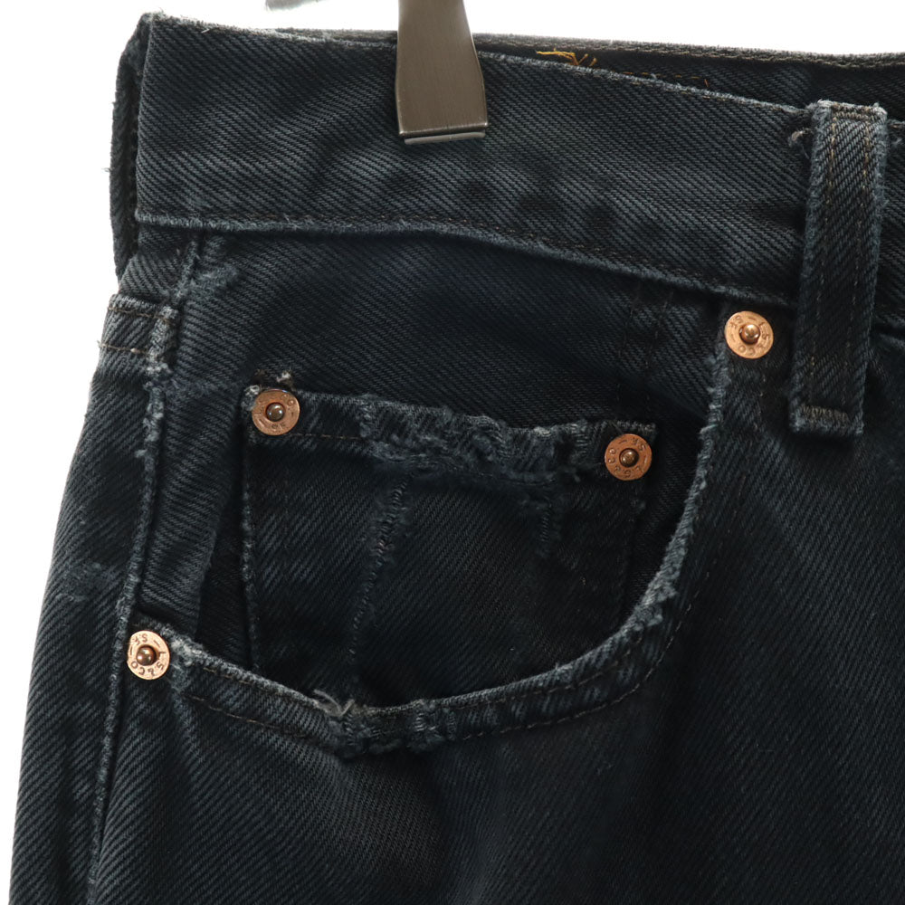 Levi's リーバイス 90s 508-0285 オールド ボタンフライ ユーロリーバイス 後染め デニムパンツ ｗ31 ブラック メンズ