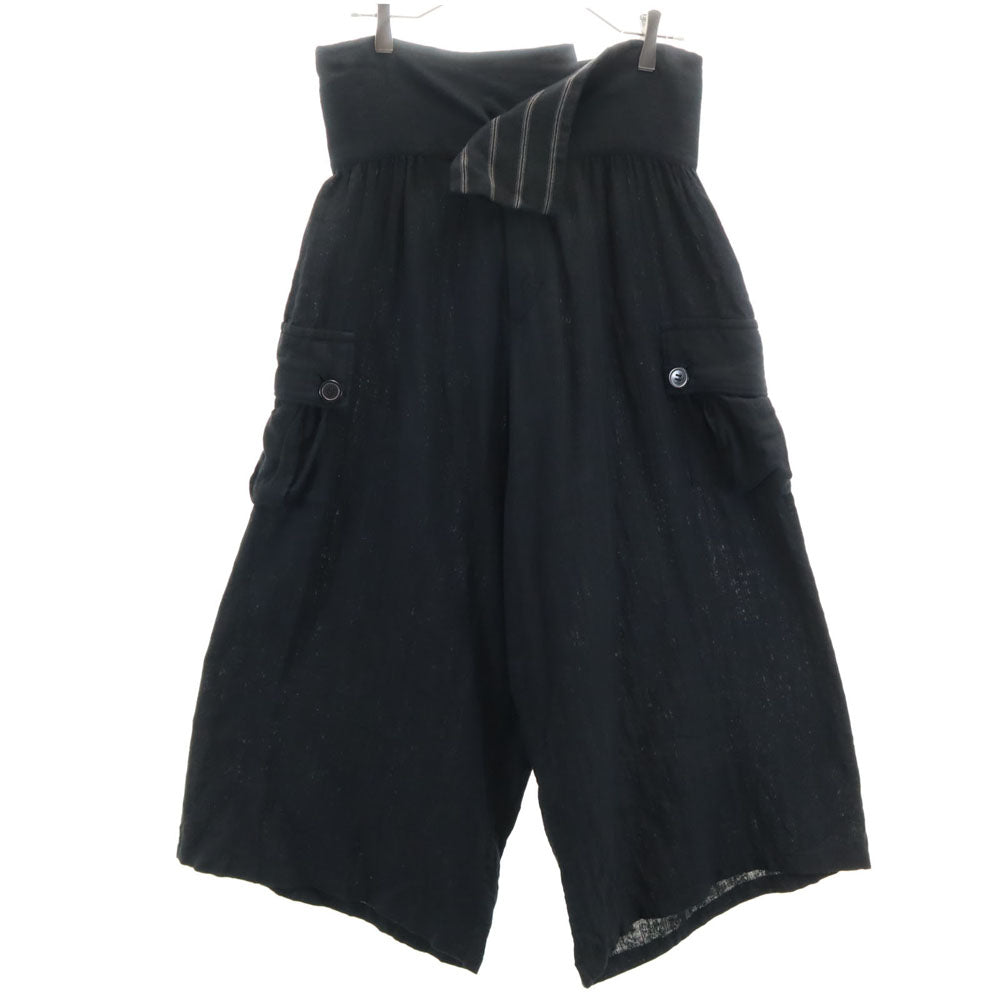 Y's ワイズ 日本製 カーゴパンツ 2 ブラック メンズ