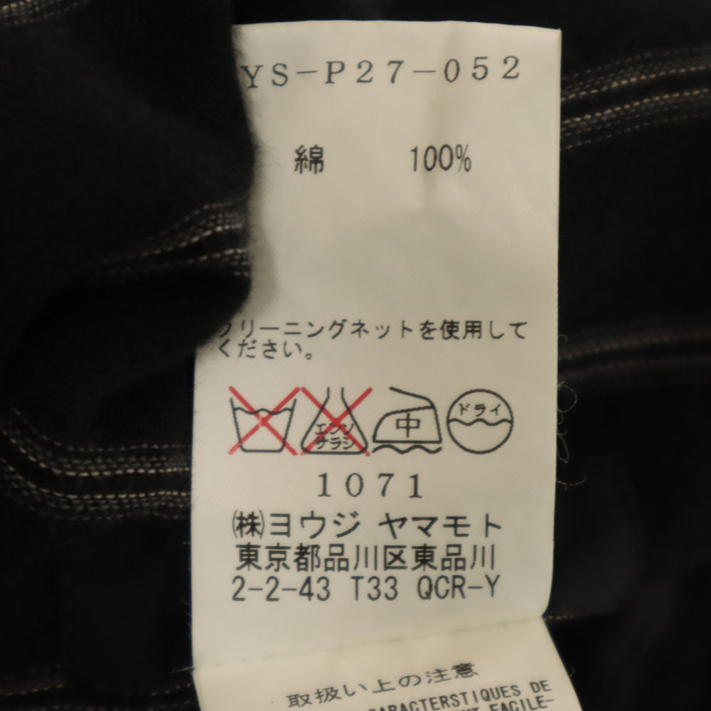 Y's ワイズ 日本製 カーゴパンツ 2 ブラック メンズ