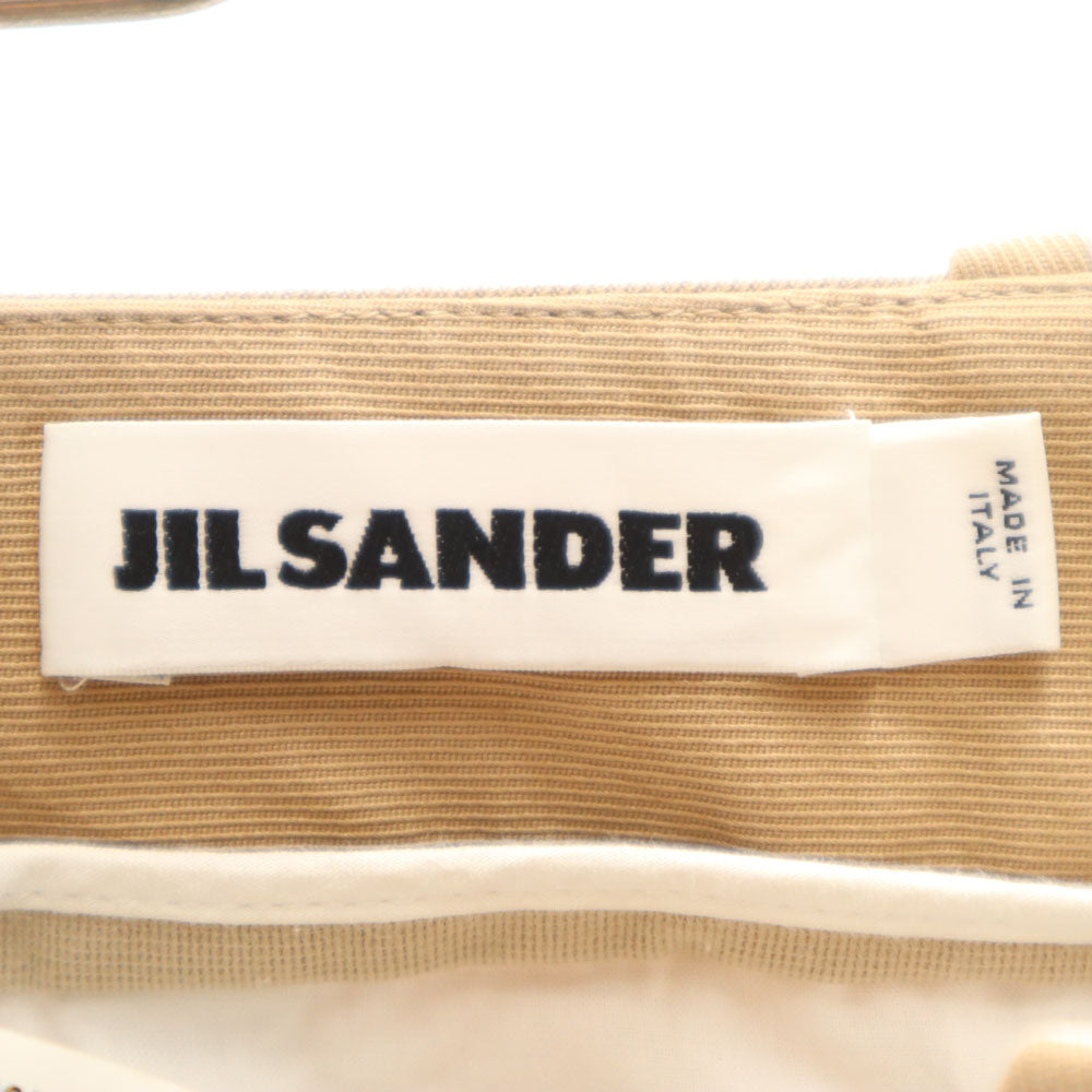 JIL SANDER ジルサンダー イタリア製 コットンパンツ 32 ベージュ レディース