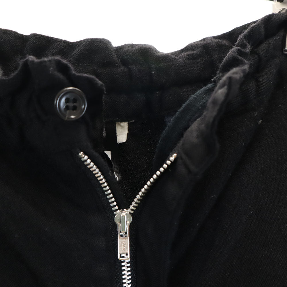 BLACK COMME des GARCONS ブラックコムデギャルソン 日本製 ウールブレンド イージーパンツ XS ブラック レディース