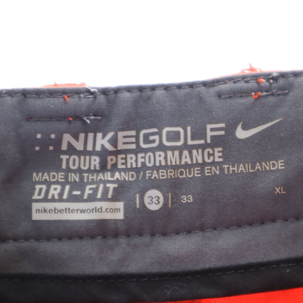 NIKE GOLF ナイキゴルフ ロングパンツ XL 朱色 ストレッチ メンズ