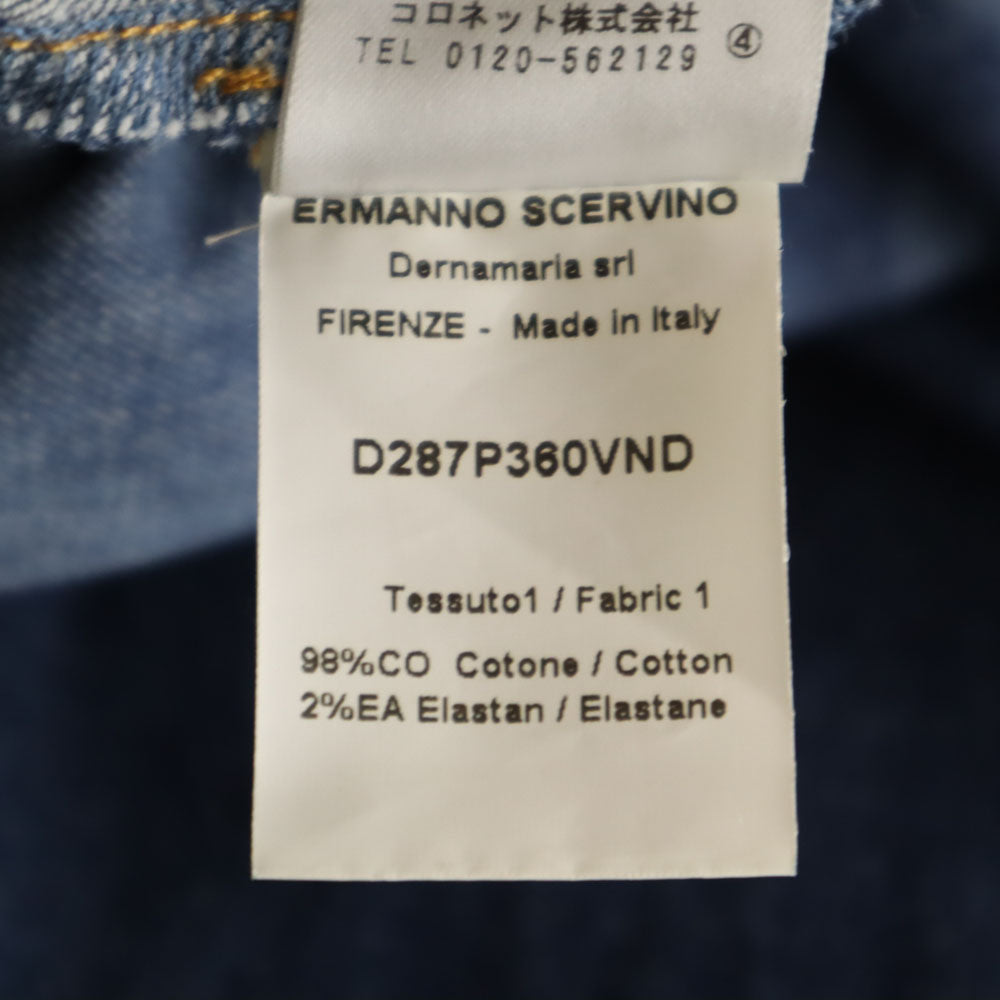 ERMANNO SCERVINO エルマンノ シェルヴィーノ イタリア製 スキニーデニムパンツ 38 ウォッシュブルー パギンス レギンス レディース